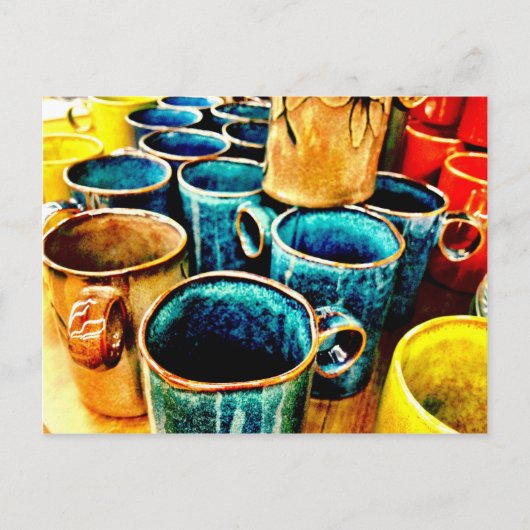 Colorful Coffee Mugs Gifts for Coffee Lovers Briefkaart (Voorkant)