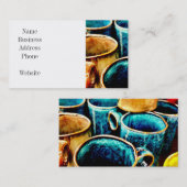 Colorful Coffee Mugs Gifts for Coffee Lovers Visitekaartje (Voorkant / Achterkant)