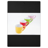 Colorful Coffee Mugs Klembord (Achterkant)