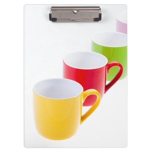 Colorful Coffee Mugs Klembord (Voorkant)