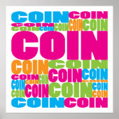 Colorful Coin Poster (Voorkant)