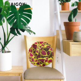 Colorful Coleus Plant Leaves Floral Rond Kussen