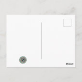 Colorful Collage of Painted Wooden Buttonnen Foto Briefkaart (Achterkant)