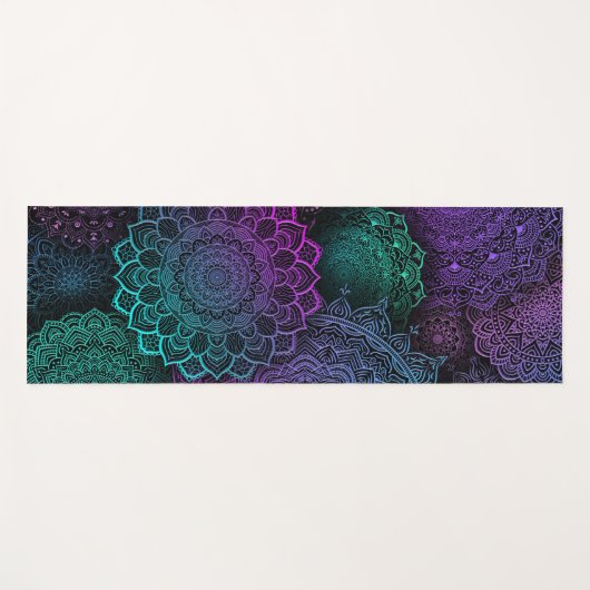 Colorful collections of mandala's yogamat (Voorkant (horizontaal))