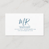 Colorful Color Block Home Interior Designer Visitekaartje (Achterkant)