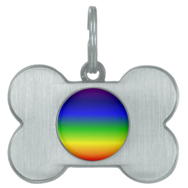 Colorful Color Gepersonaliseerd Designer Huisdieren Naamplaatje (voorkant)