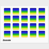 Colorful Color Gepersonaliseerd Designer Vierkante Sticker (Vel)