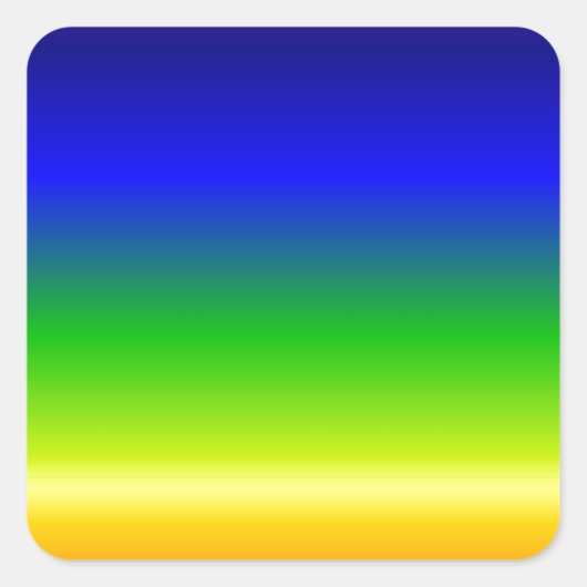 Colorful Color Gepersonaliseerd Designer Vierkante Sticker (Voorkant)