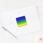 Colorful Color Gepersonaliseerd Designer Vierkante Sticker (Envelop)
