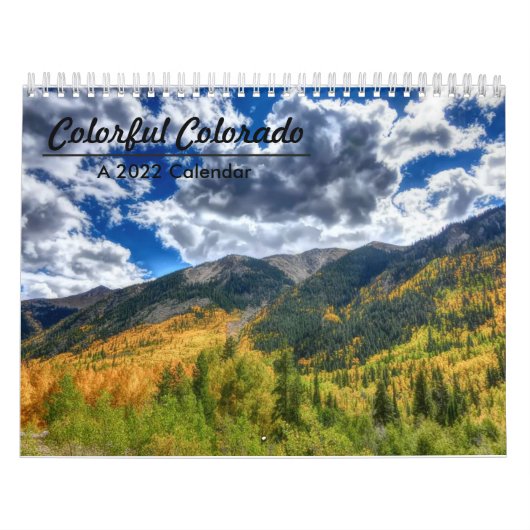 Colorful Colorado 2022 herfst agenda Kalender (Hoes)