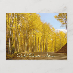 Colorful Colorado in het najaar Briefkaart