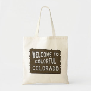 Colorful Colorado-welkomstbord herbruikbare tas