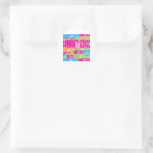 Colorful Community Service Ronde Sticker (Tas)