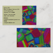 COLORFUL COMPUTER ONDERDELEN VISITEKAARTJE (Voorkant / Achterkant)