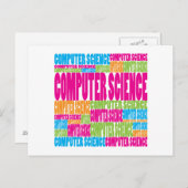 Colorful Computer Science Briefkaart (Voorkant / Achterkant)