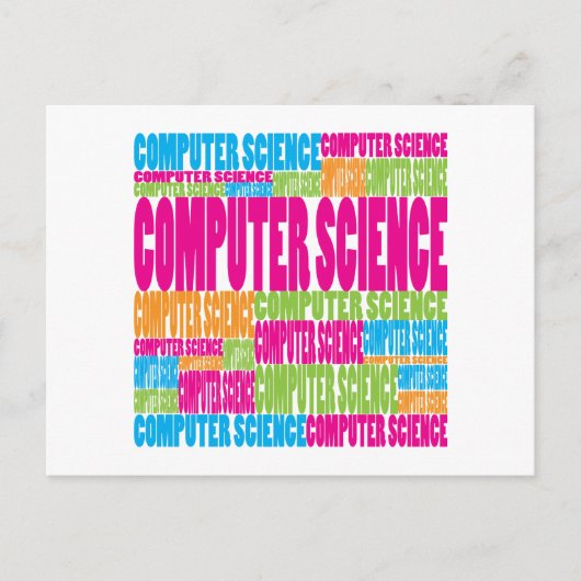 Colorful Computer Science Briefkaart (Voorkant)