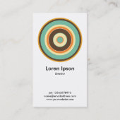 Colorful Concentric Circle 02 Visitekaartje (Achterkant)