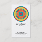 Colorful Concentric Circle 05 Visitekaartje (Achterkant)
