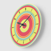 Colorful Concentric Circles 01 Grote Klok (Hoek)