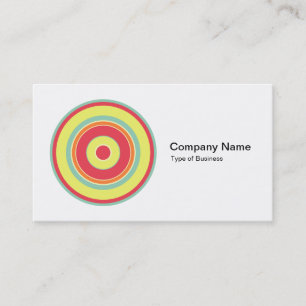 Colorful Concentric Circles 01 Visitekaartje