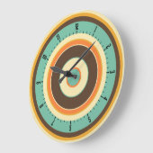 Colorful Concentric Circles 02 Grote Klok (Hoek)