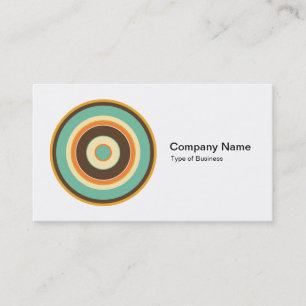 Colorful Concentric Circles 02 Visitekaartje