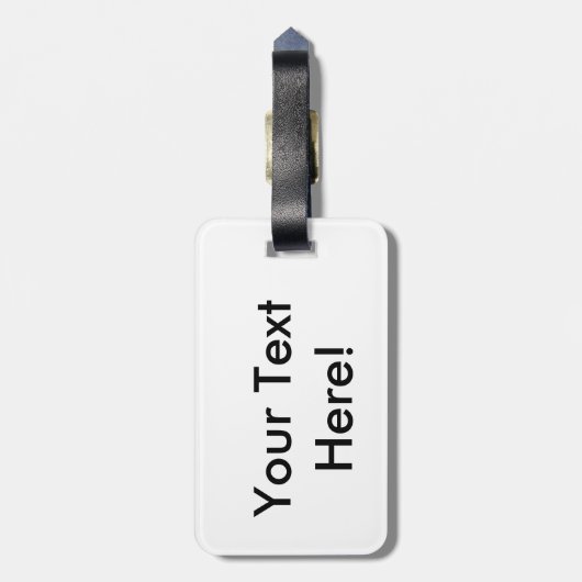 Colorful Concentric Circles Bagagelabel (Achterkant verticaal)