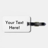 Colorful Concentric Circles Bagagelabel (Achterkant horizontaal)