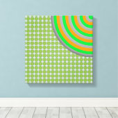 Colorful Concentric Circles Canvas (Insitu (Houten vloer))