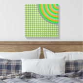 Colorful Concentric Circles Canvas (Insitu (Slaapkamer))