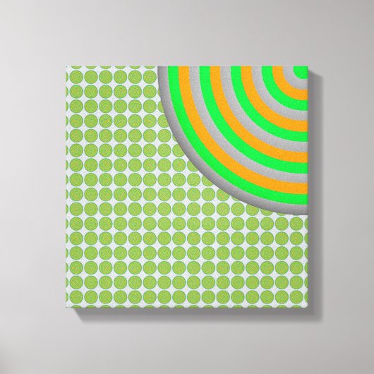 Colorful Concentric Circles Canvas Afdruk (Voorkant)