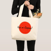 Colorful Concentric Circles Carry Bag Grote Tote Bag (Voorkant (product))