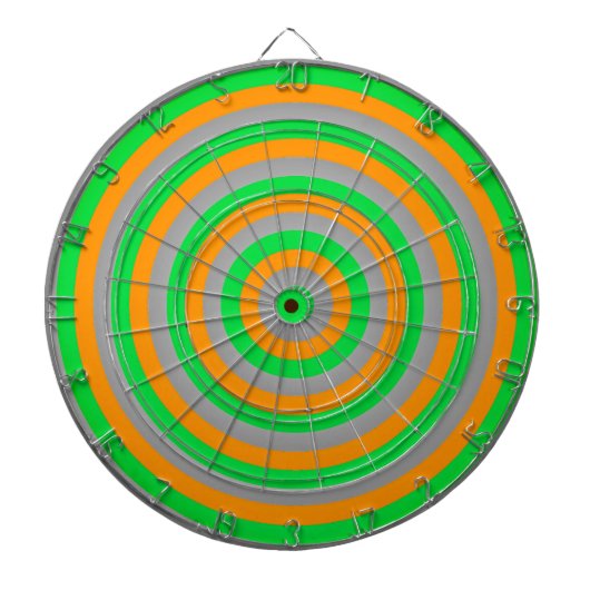 Colorful Concentric Circles Dartboard Dartbord (Voorkant)