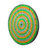 Colorful Concentric Circles Dartboard Dartbord (Voorkant Rechts)
