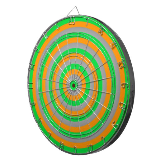 Colorful Concentric Circles Dartboard Dartbord (Voorkant Rechts)