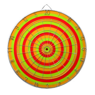 Colorful Concentric Circles Dartboard Dartbord