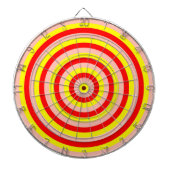 Colorful Concentric Circles Dartboard Dartbord (Voorkant)