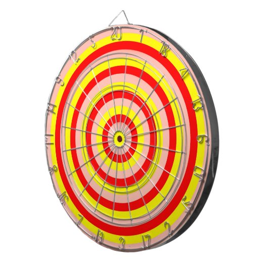 Colorful Concentric Circles Dartboard Dartbord (Voorkant Rechts)