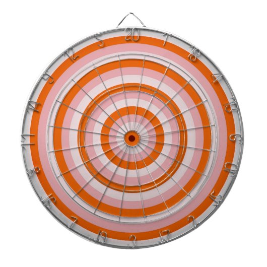 Colorful Concentric Circles Dartboard Dartbord (Voorkant)