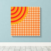 Colorful Concentric Circles Split Canvas Afdruk (Insitu (Houten vloer))