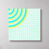 Colorful Concentric Circles Split Canvas Afdruk (Voorkant)