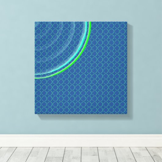 Colorful Concentric Circles Split Canvas Afdruk (Insitu (Houten vloer))