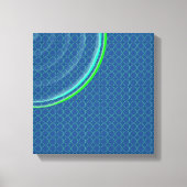 Colorful Concentric Circles Split Canvas Afdruk (Voorkant)