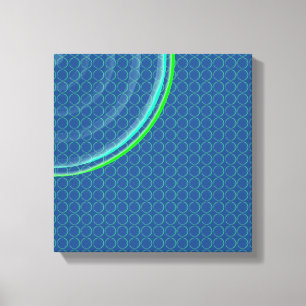 Colorful Concentric Circles Split Canvas Afdruk