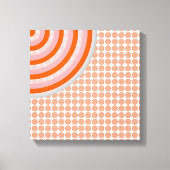 Colorful Concentric Circles Split Canvas Afdruk (Voorkant)