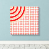 Colorful Concentric Circles Split Canvas Afdruk (Insitu (Houten vloer))