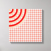 Colorful Concentric Circles Split Canvas Afdruk (Voorkant)