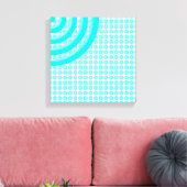 Colorful Concentric Circles Split Canvas Afdruk (Insitu (Woonkamer))