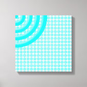 Colorful Concentric Circles Split Canvas Afdruk (Voorkant)