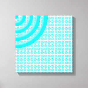 Colorful Concentric Circles Split Canvas Afdruk